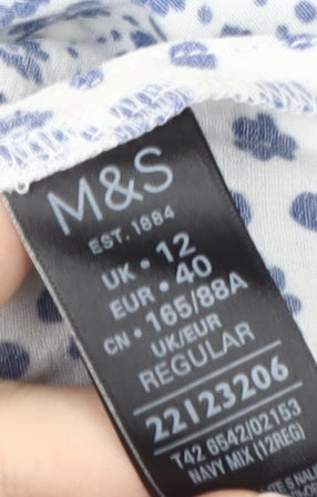 Marks and Spencer Women’s White Paisley Dress
