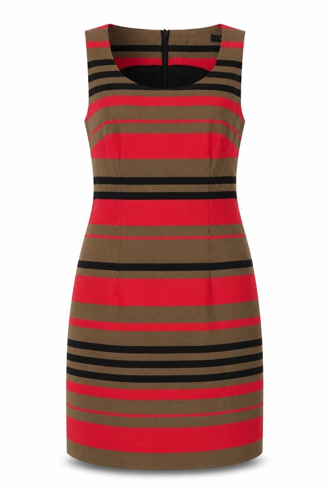 Front view of Next Women's Striped Shift Dress, size 12