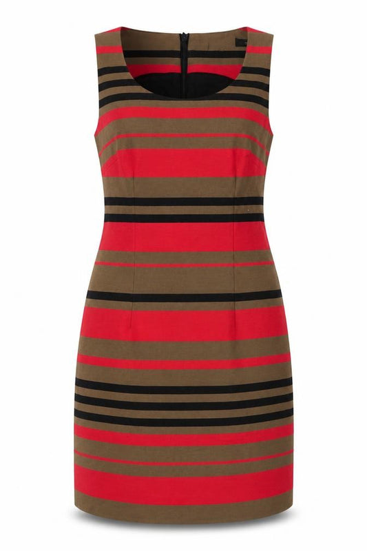 Front view of Next Women's Striped Shift Dress, size 12
