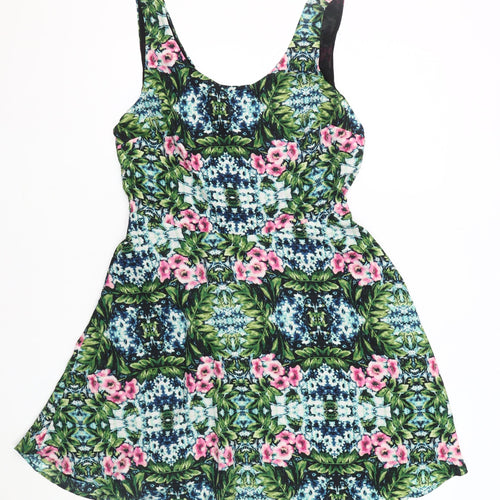 Forever 21 Women's Multicoloured A-Line Short Dress