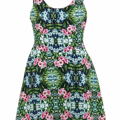 Forever 21 Women's Multicoloured A-Line Short Dress