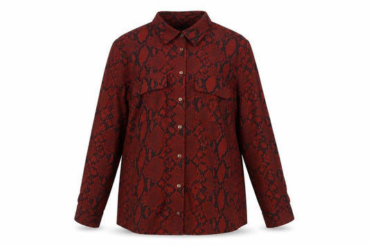 Front view of New Look Women's Multicoloured Button-Up Shirt UK 8