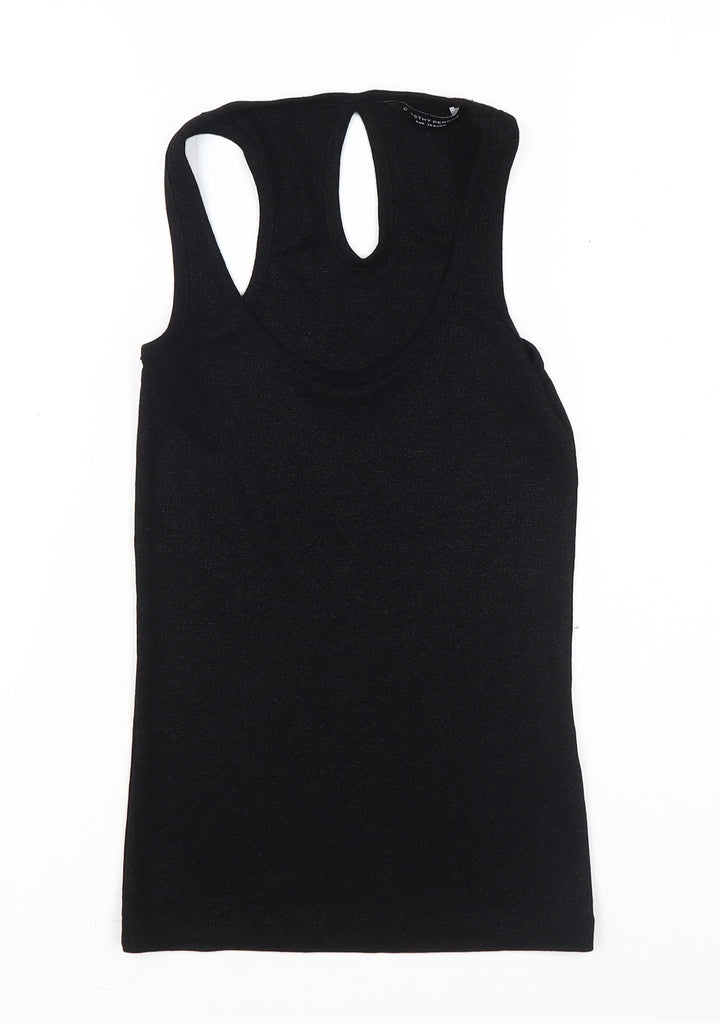 Dorothy Perkins Women's Black Tank Top - Size 8