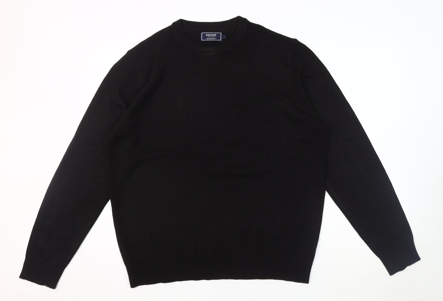 Maine New England Black L Men's Pullover Jumper