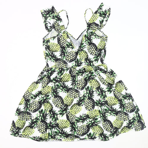 ASOS Women's Tropical Pineapple Dress, Size 14