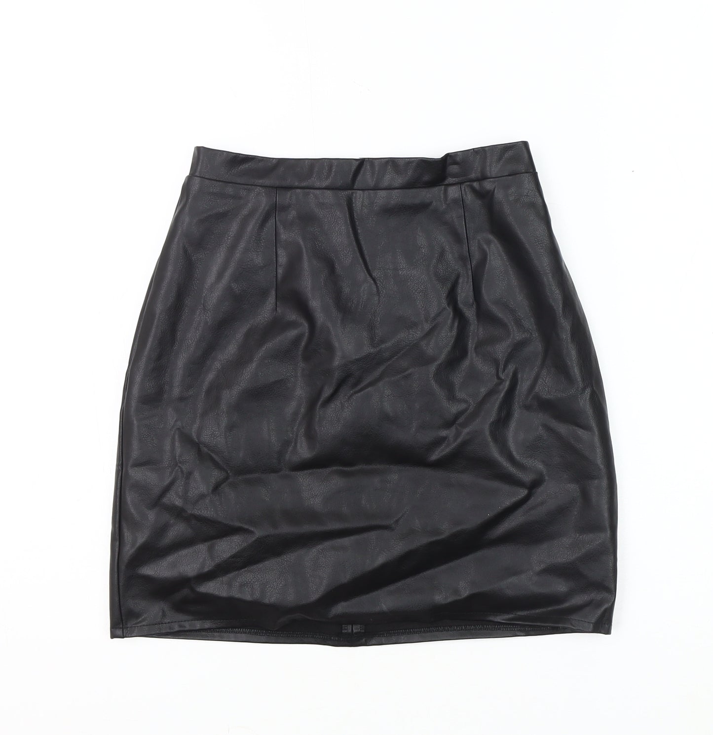 River Island Women's Black Zip Pencil Skirt Size 6