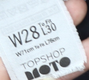 Topshop Men's Black Slim Straight Jeans 28