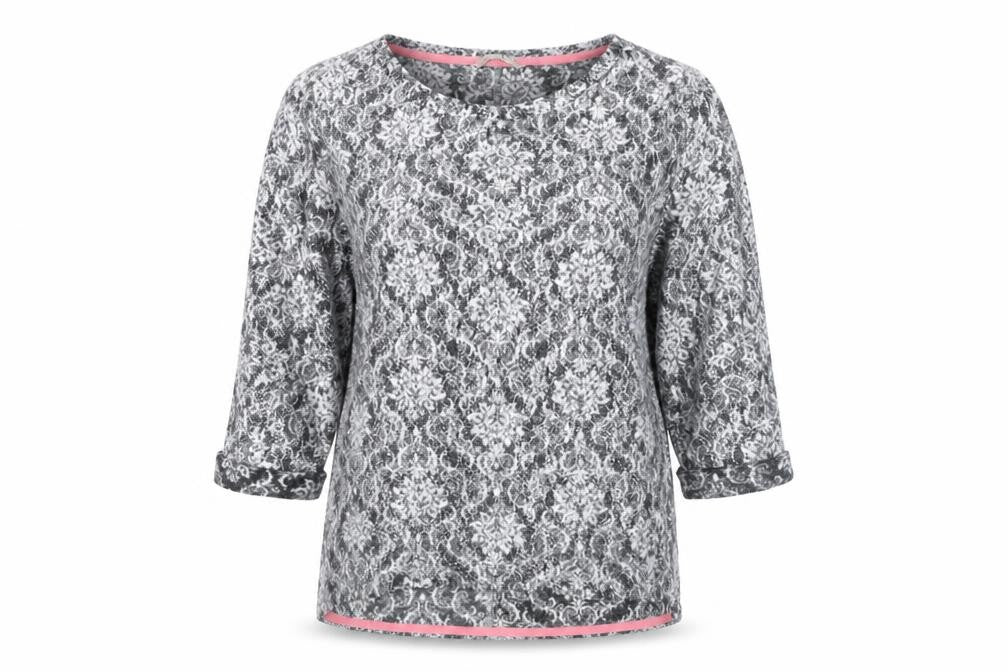 Front view of Marks & Spencer Women's Grey Jumper, size 16