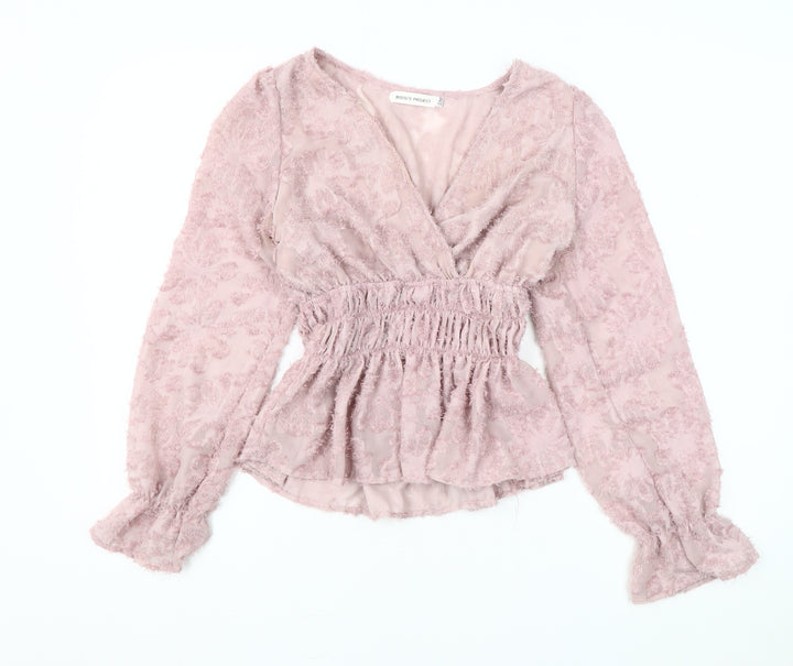 BISOU'S PROJECT Women's Pink Tunic Blouse - Size S