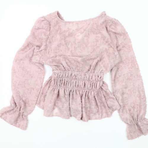 BISOU'S PROJECT Women's Pink Tunic Blouse - Size S