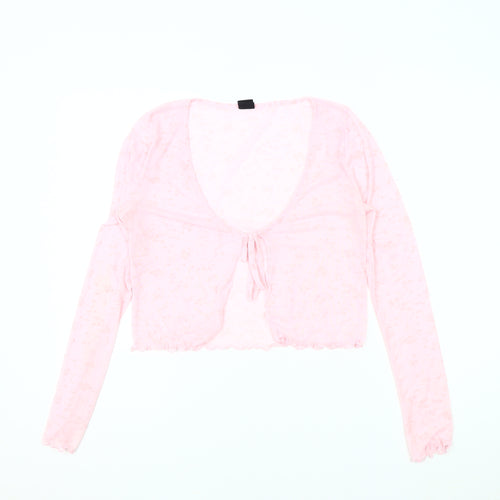Urban Outfitters Women's Pink Floral Crop Top