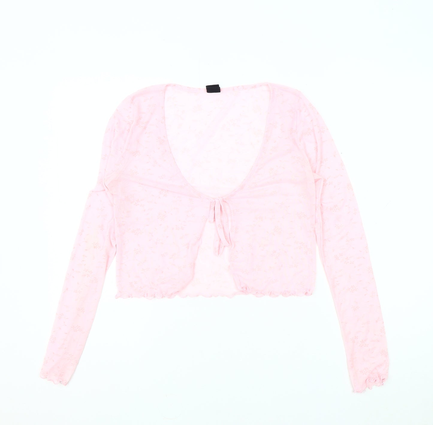 Urban Outfitters Women's Pink Floral Crop Top