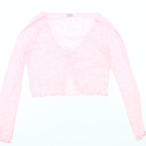 Urban Outfitters Women's Pink Floral Crop Top