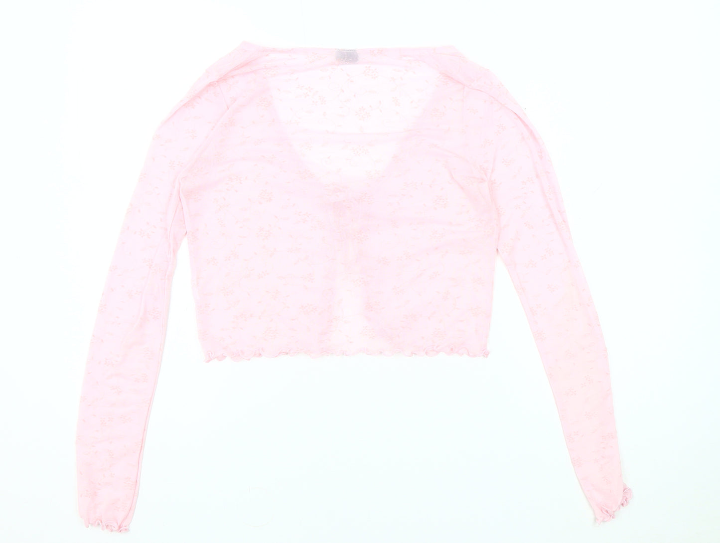 Urban Outfitters Women's Pink Floral Crop Top