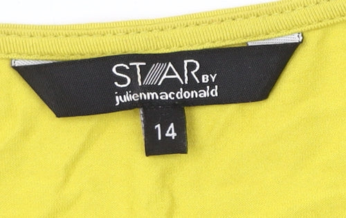 Star by Julien Macdonald Women's Yellow Party Dress Size 14