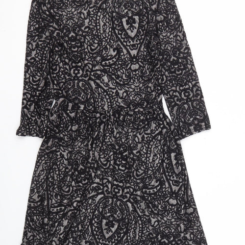 New Look Women's Black Paisley Dress Size 8
