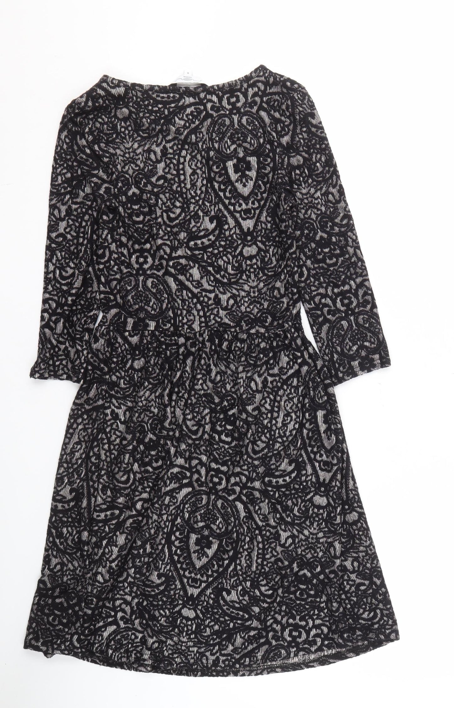 New Look Women's Black Paisley Dress Size 8