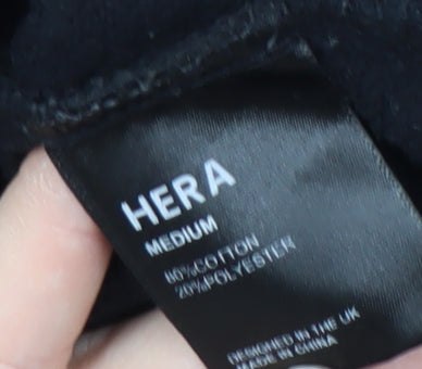 HERA Men's Black Medium Logo Pullover Sweatshirt