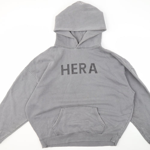 HERA Men's Grey Hoodie, Large, Pullover Style
