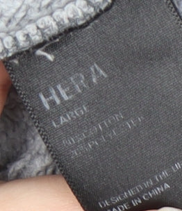 HERA Men's Grey Hoodie, Large, Pullover Style