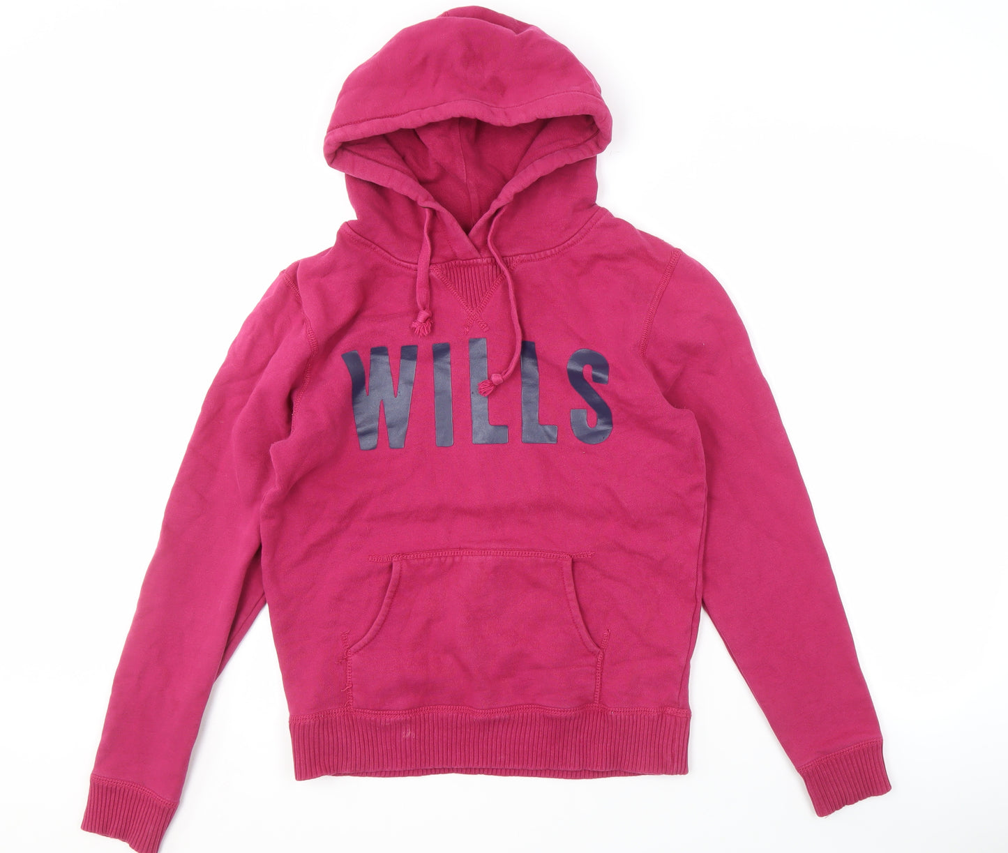 Jack Wills Women's Pink Hoodie, Size 10, Hooded & Logo
