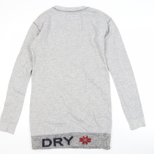 Superdry Men's Grey Logo Pullover Sweatshirt S