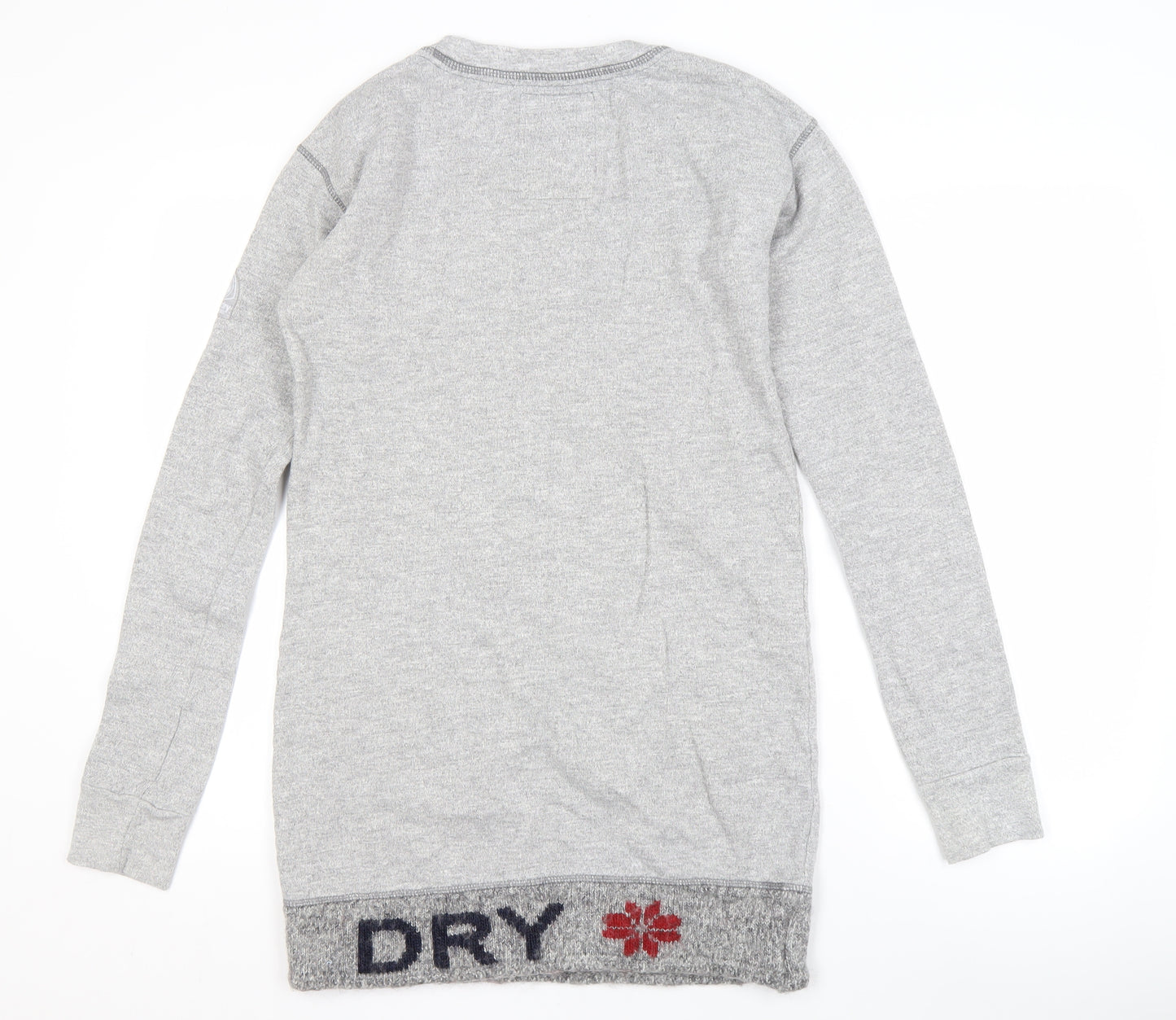 Superdry Men's Grey Logo Pullover Sweatshirt S