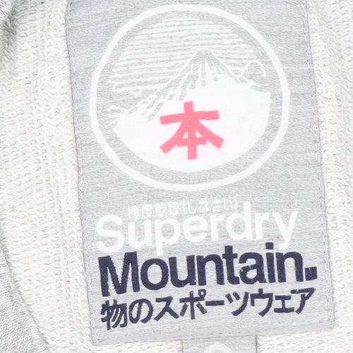 Superdry Men's Grey Logo Pullover Sweatshirt S
