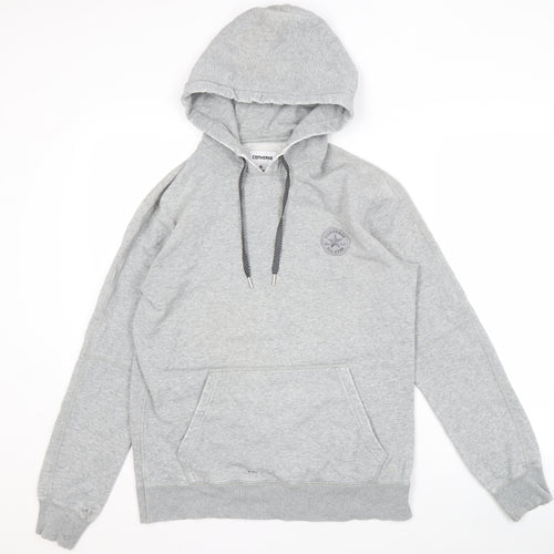 Converse Men's Grey Pullover Hoodie S