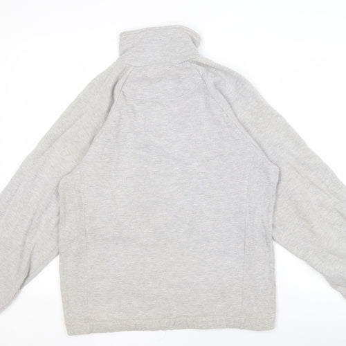 Manchester United Men's Grey 1/4 Zip Sweatshirt S