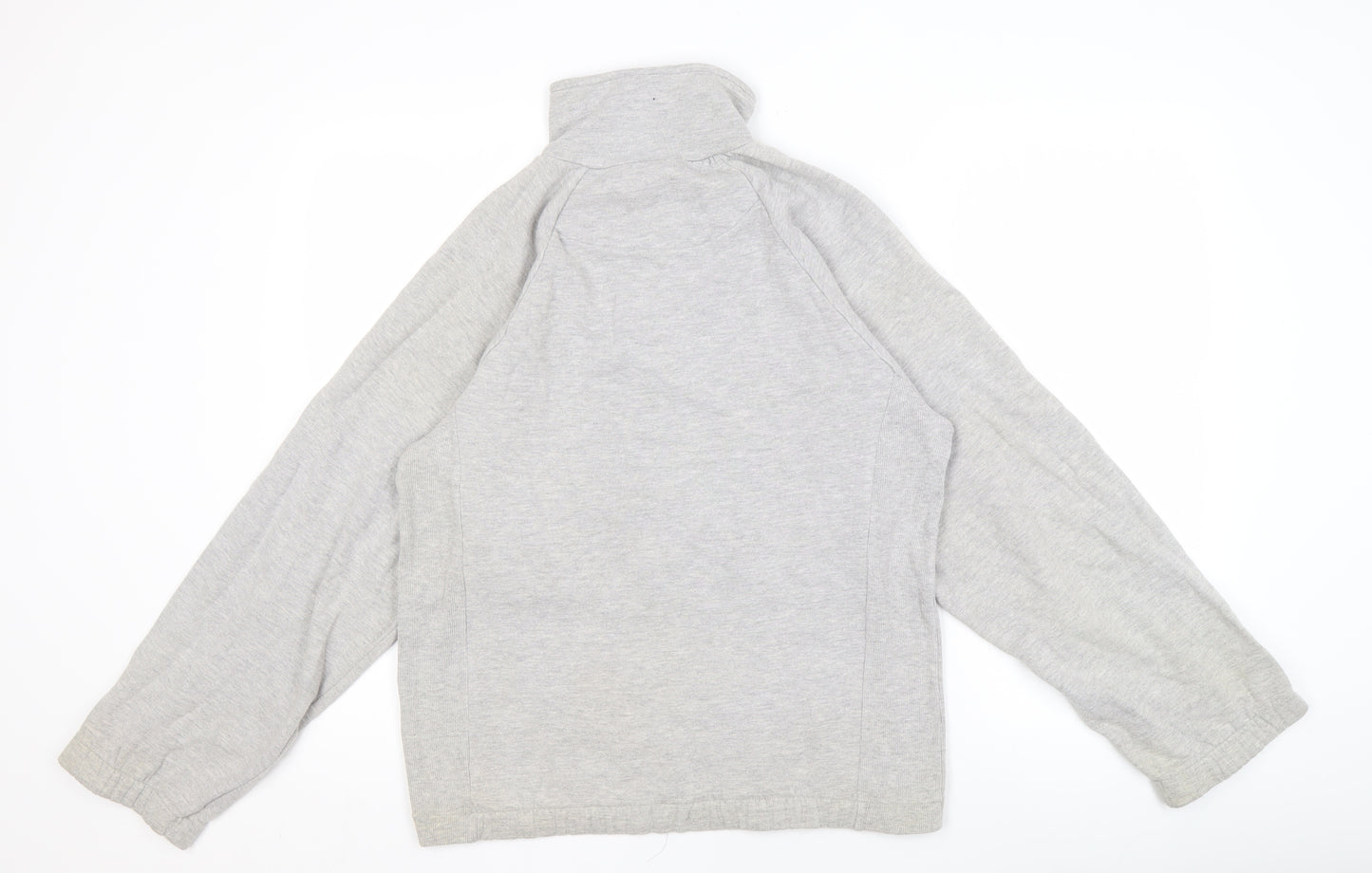 Manchester United Men's Grey 1/4 Zip Sweatshirt S