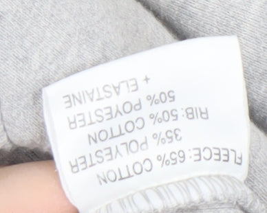 Manchester United Men's Grey 1/4 Zip Sweatshirt S