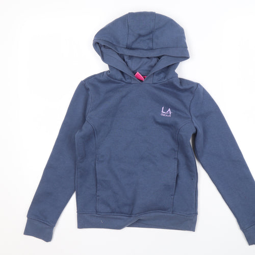 LA Gear Girls Blue Hoodie Pullover, 8-9 Years, Long Sleeve