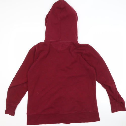 GAP Women's Red Full Zip Logo Hoodie, Size M