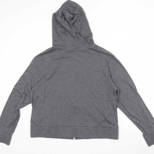 LA Gear Women's Grey Full Zip Hoodie Size 16 with Logo