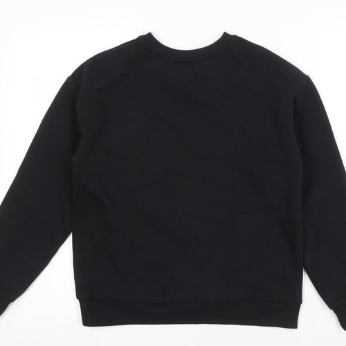 George Girls Black Minnie Mouse Sequin Sweatshirt 11-12 Years