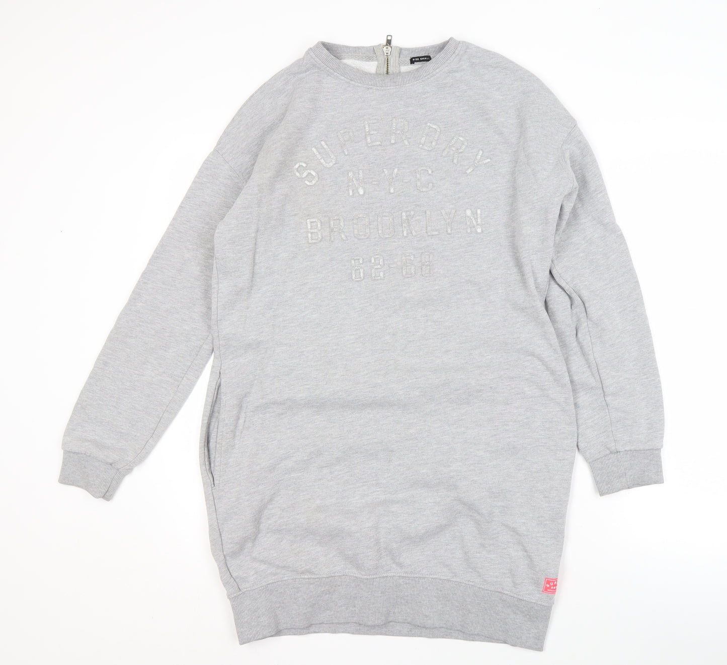 Superdry Women's Grey Sweatshirt Dress S