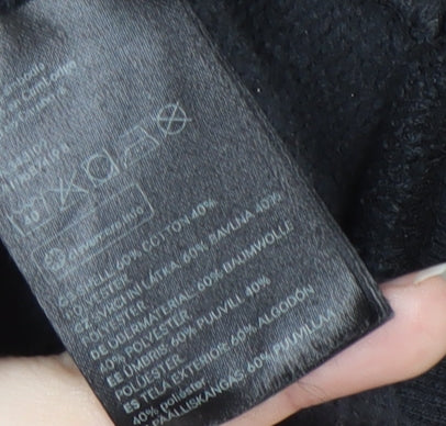 H&M Unisex Black Mickey Mouse Pullover Hoodie S