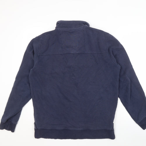 Crew Clothing Men's Blue 1/4 Zip Sweatshirt S