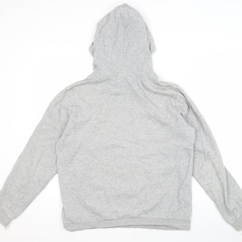 Champion Men's Grey Pullover Hoodie 2XL Logo Fleece
