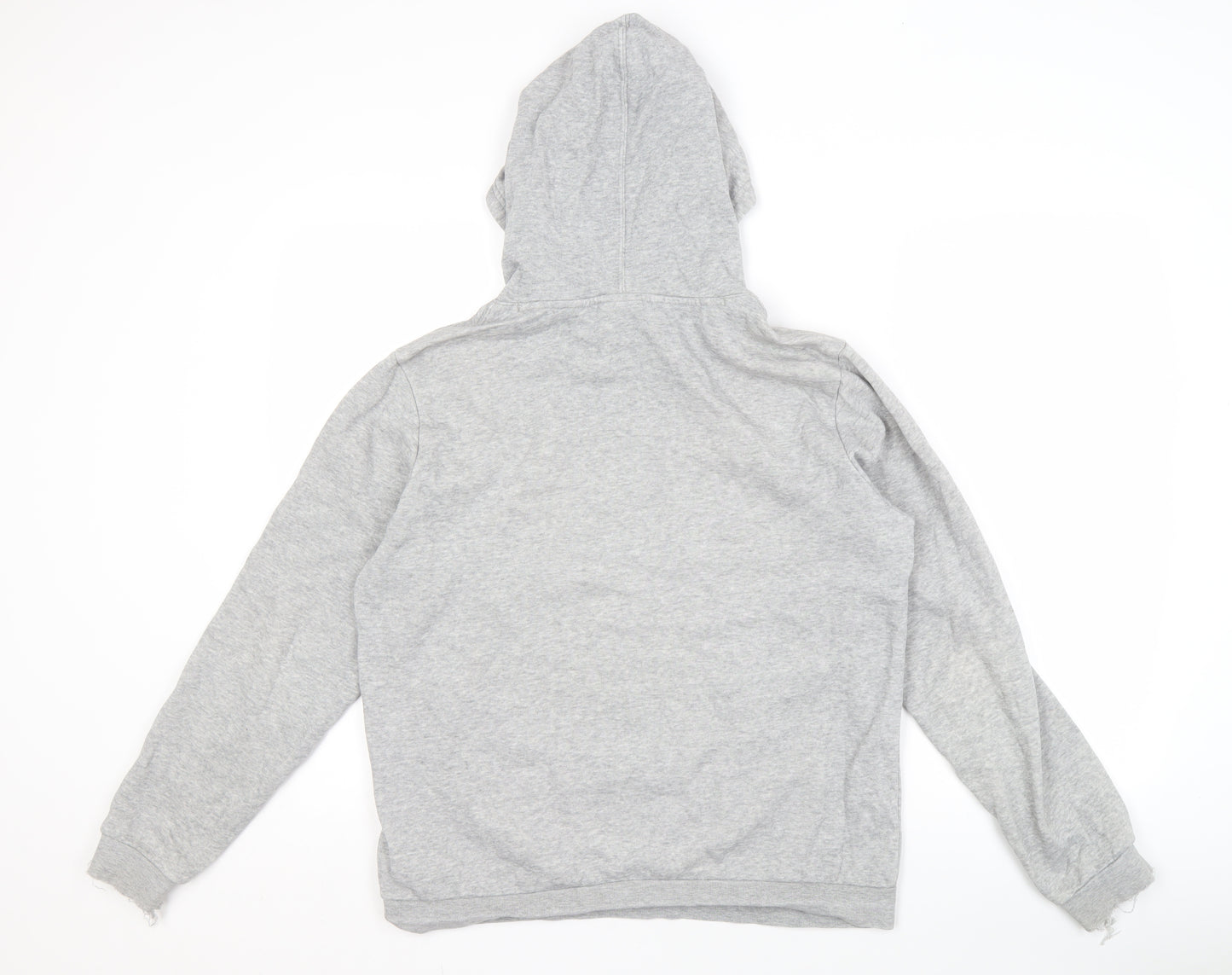 Champion Men's Grey Pullover Hoodie 2XL Logo Fleece