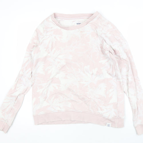 FatFace Women's Pink Floral Pullover Sweatshirt Size 8