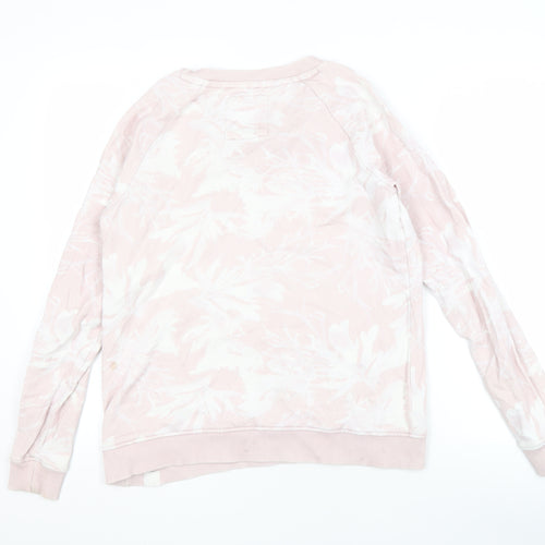 FatFace Women's Pink Floral Pullover Sweatshirt Size 8