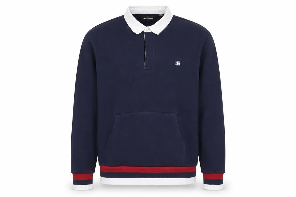 Front view of Ben Sherman Men's pullover sweatshirt size large.