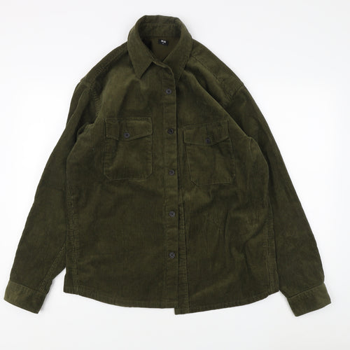 Uniqlo Men's Green Corduroy Jacket, Size M, Casual