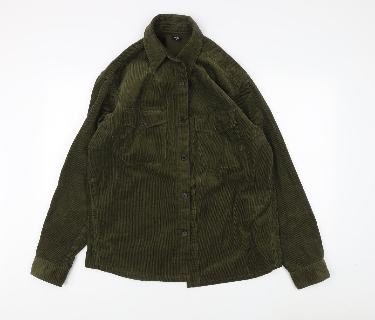 Uniqlo Men's Green Corduroy Jacket, Size M, Casual