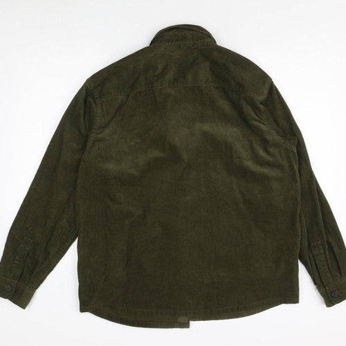 Uniqlo Men's Green Corduroy Jacket, Size M, Casual