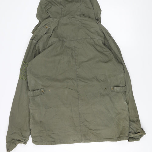 Fenchurch Men's Green Military Jacket Large