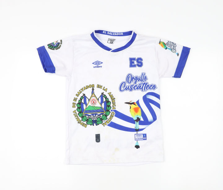 Umbro Boys White Graphic Print Football T-Shirt, Size 10 Years