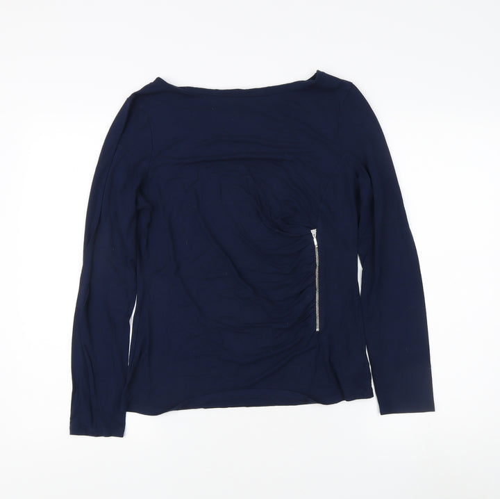 Phase Eight Women's Blue Boat Neck Top Size 12